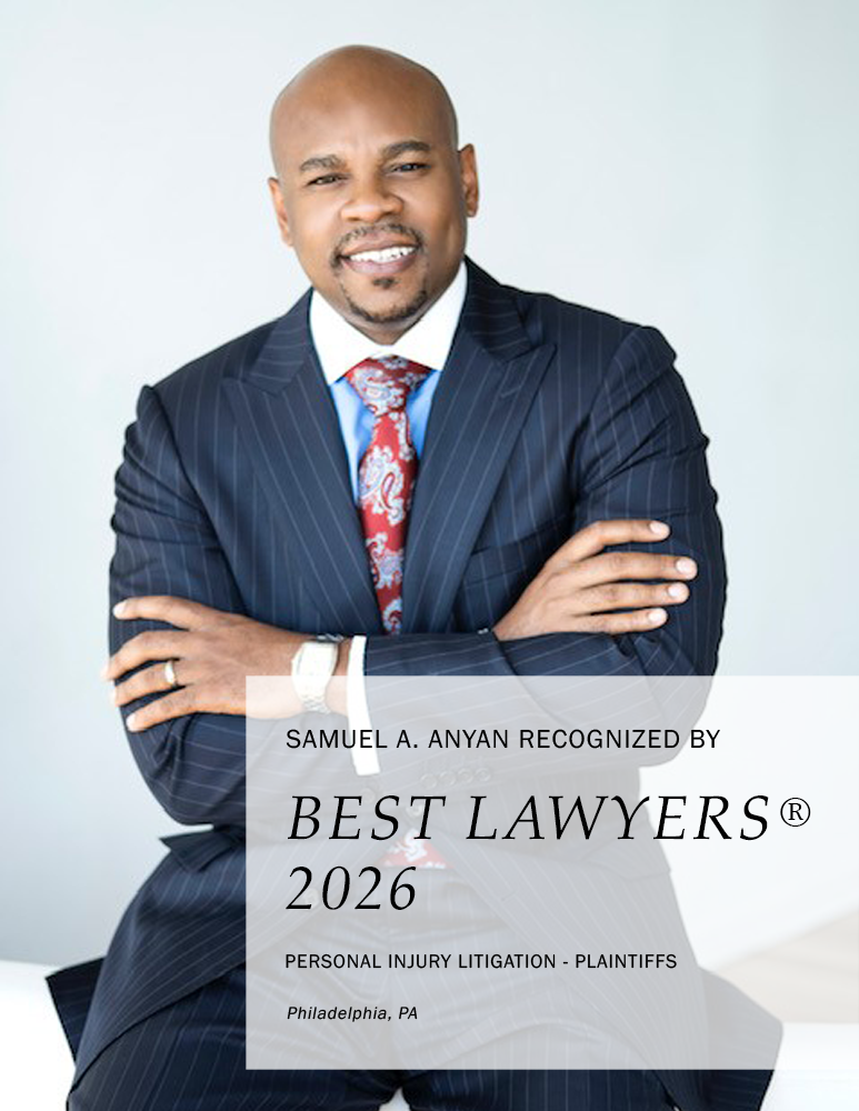 Samuel A. Anyan Recognized By Best Lawyers@ 2026 Personal Injury Litigation - Plaintiffs - Philadelphia, PA