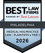 Best Law Firms Ranked by Best Lawyers - Philadelphia - Medical Malpractice Law - Plaintiffs - Tier 1 - 2026 badge